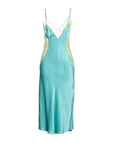Turquoise Lace Midi dress