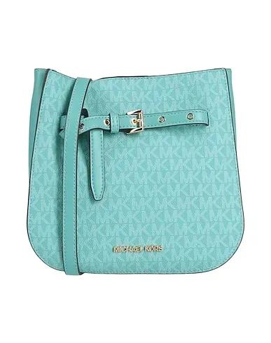 Turquoise Leather Cross-body bags