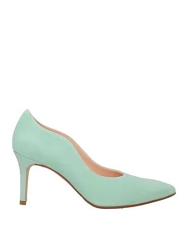 Turquoise Leather Pump