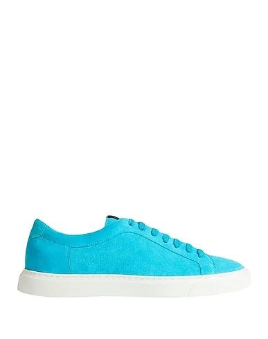 Turquoise Leather Sneakers