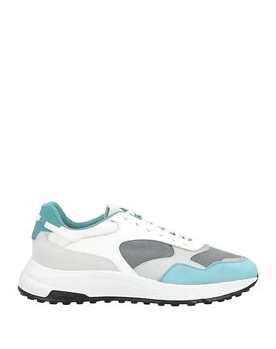 Turquoise Leather Sneakers