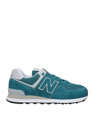 Turquoise Leather Sneakers