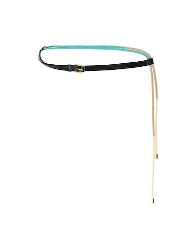 Turquoise Leather Thin belt