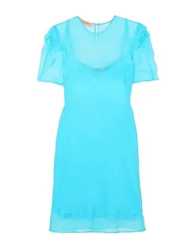 Turquoise Organza Elegant dress