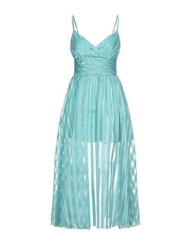 Turquoise Organza Midi dress