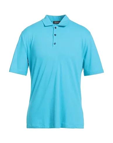 Turquoise Pile Polo shirt