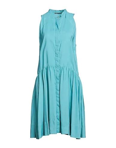 Turquoise Poplin Midi dress