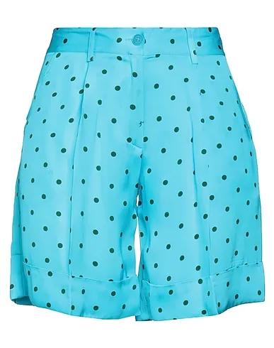 Turquoise Satin Shorts & Bermuda