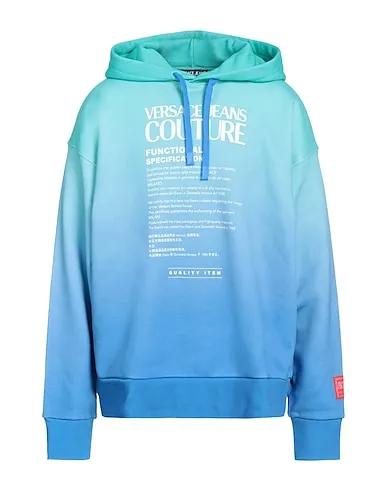 Turquoise Sweatshirt Hooded sweatshirt