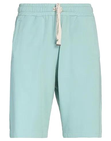 Turquoise Sweatshirt Shorts & Bermuda