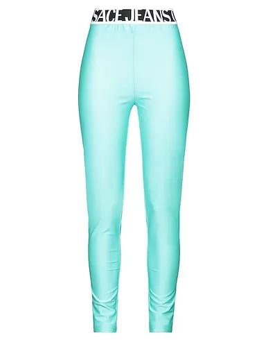 Turquoise Synthetic fabric Leggings