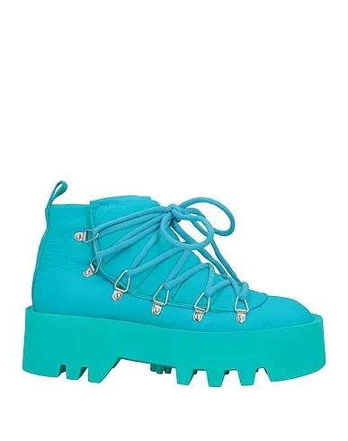 Turquoise Techno fabric Ankle boot