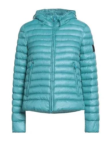 Turquoise Techno fabric Shell  jacket