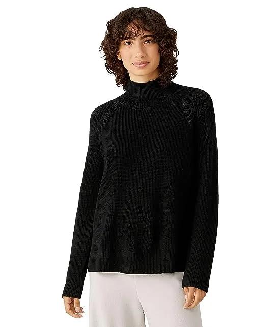 Turtleneck Raglan Merino Sweater