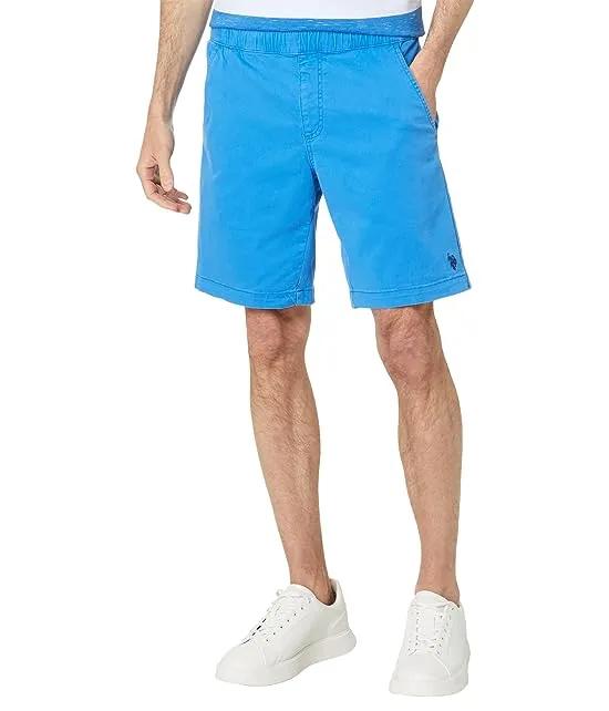 Twill Jogger Shorts