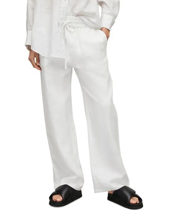 Tyler Wide Leg Linen Pants