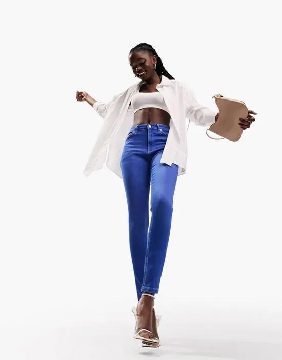 ultimate skinny jeans in bright blue