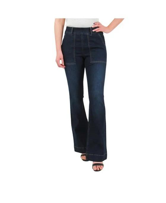 Ultra Tummy Control Compression Pull-on Bootcut Jeans For Women
