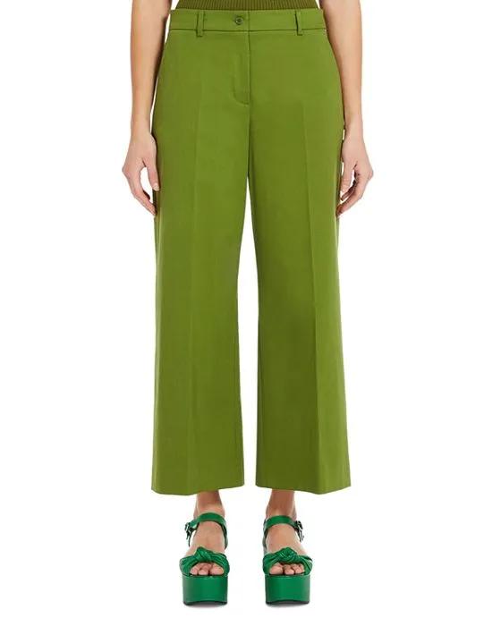 Urial Cropped Wide Leg Trousers   