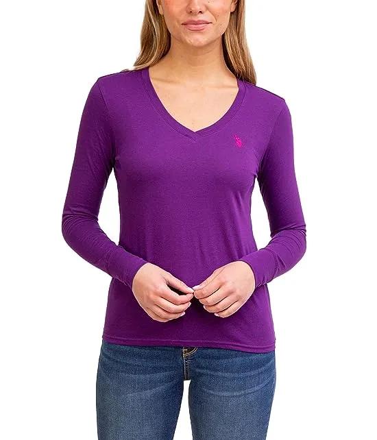 USPA Long Sleeve V-Neck Tee