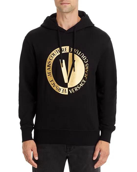 V-Emblem Pullover Hoodie