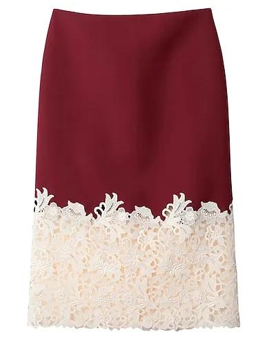 VALENTINO | Burgundy Women‘s Midi Skirt