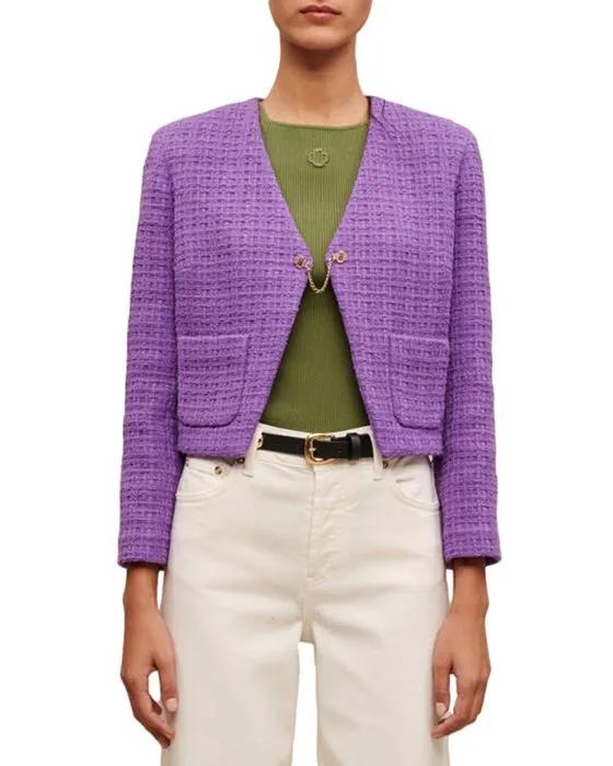 Vapraia Cropped Tweed Jacket