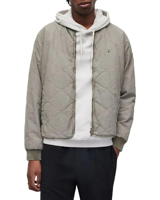 Vesco Relaxed Fit Quilted Zip Front Jacket