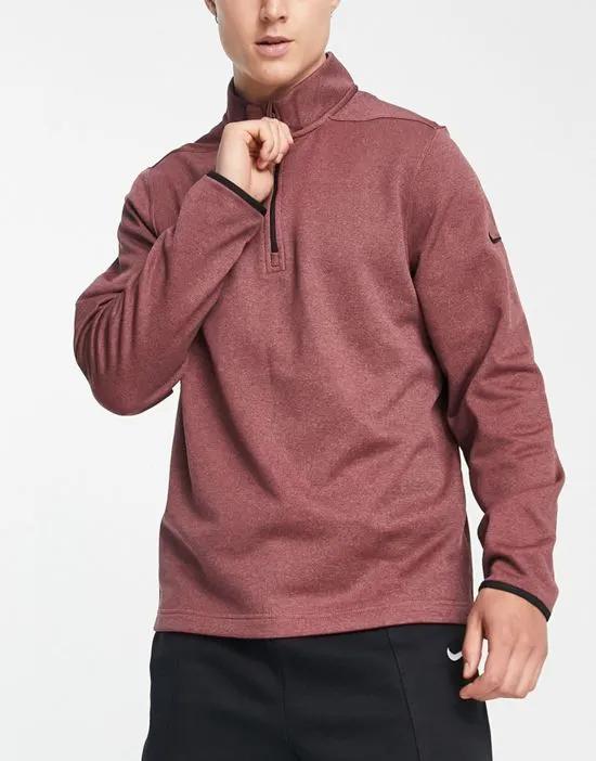 Victory Therma-FIT half zip top in red