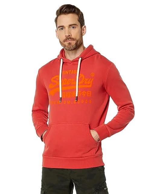 Vintage Logo Neon Hoodie