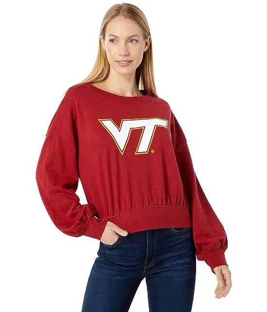 Virginia Tech Hokies Cropped Crew Neck Sweatshirt