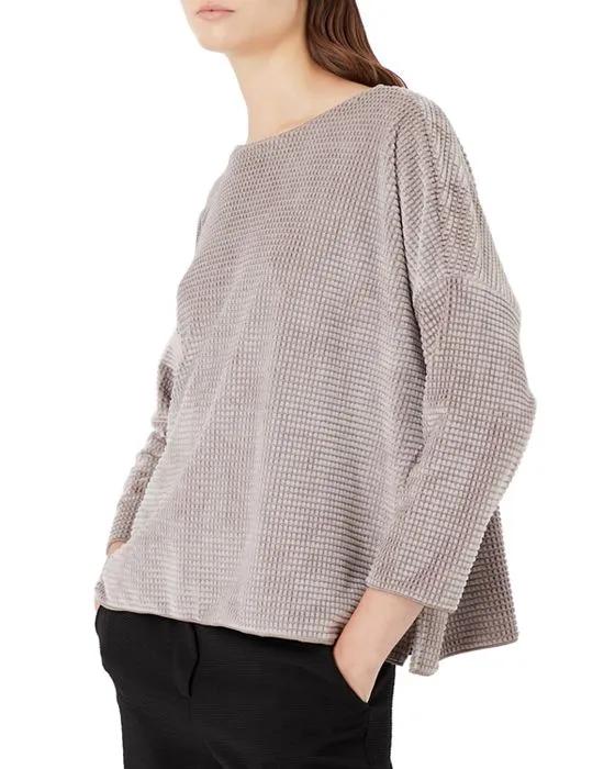 Waffle Boat Neckline Jumper