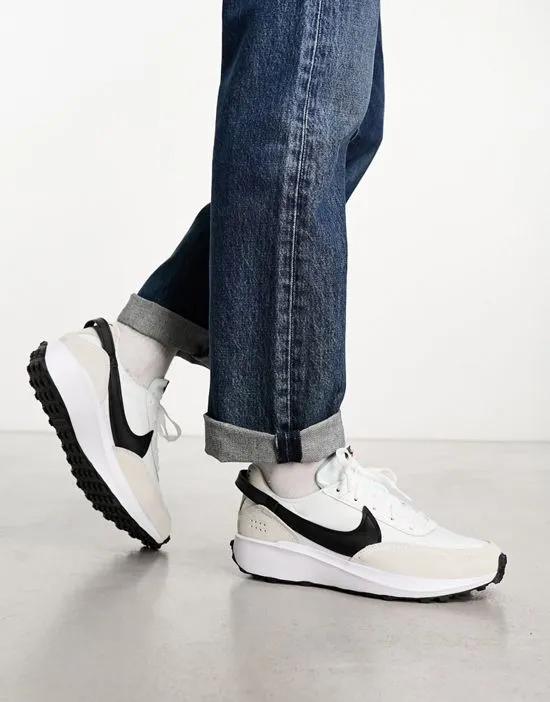 Waffle Debut sneakers in white and black