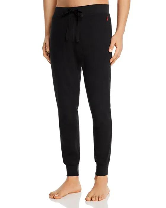 Waffle-Texture Pajama Jogger Pants