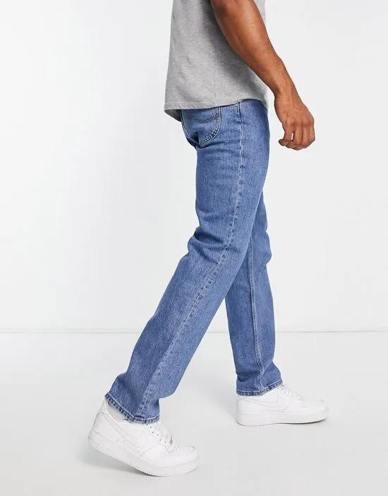 west relaxed tapered fit jeans in light wash