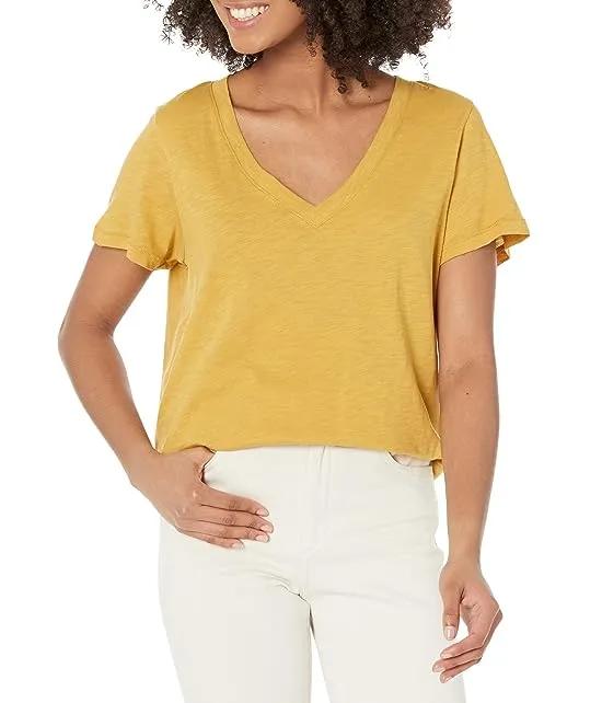 Whisper Cotton V-Neck Tee