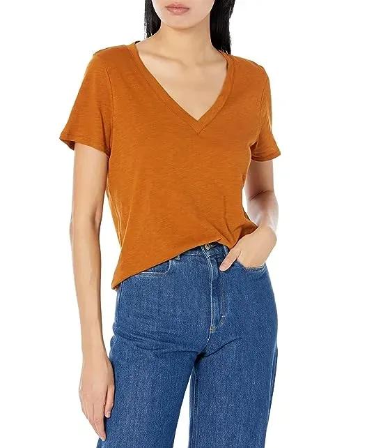 Whisper Cotton V-Neck Tee
