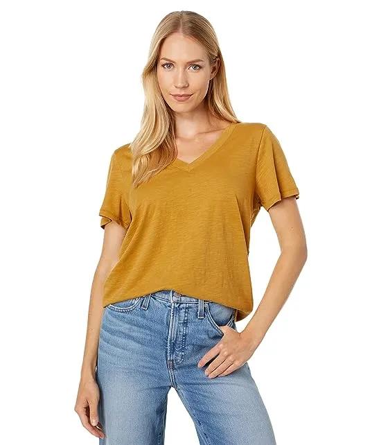 Whisper Cotton V-Neck Tee