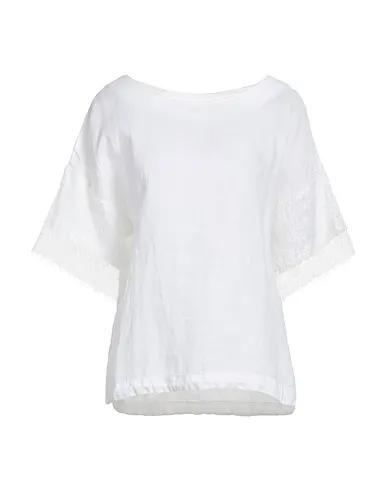 White Boiled wool T-shirt