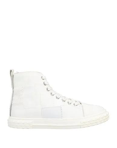White Bouclé Sneakers