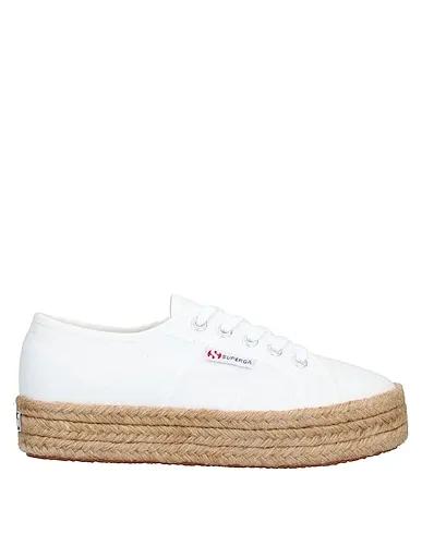 White Canvas Espadrilles