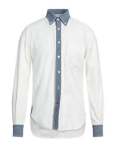 White Canvas Patterned shirt