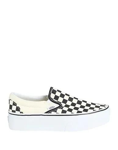White Canvas Sneakers UA Classic Slip-On Stackform
