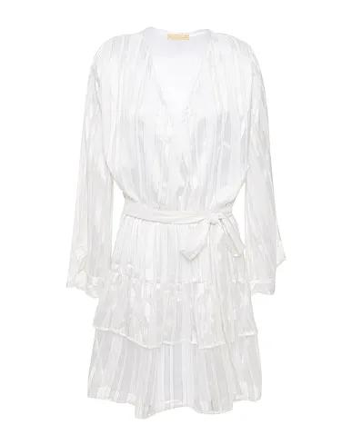 White Chiffon Short dress