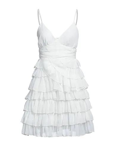 White Chiffon Short dress