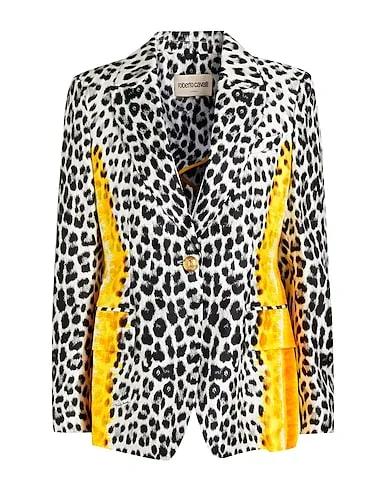 White Cotton twill Blazer