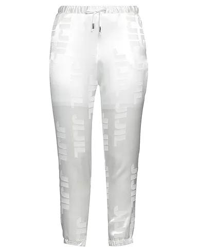 White Crêpe Casual pants