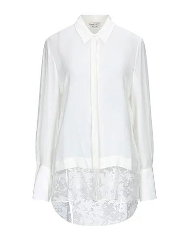 White Crêpe Lace shirts & blouses