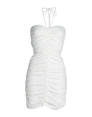 White Crêpe Short dress