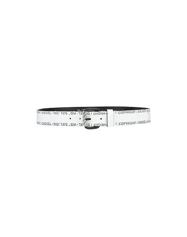 White Fabric belt